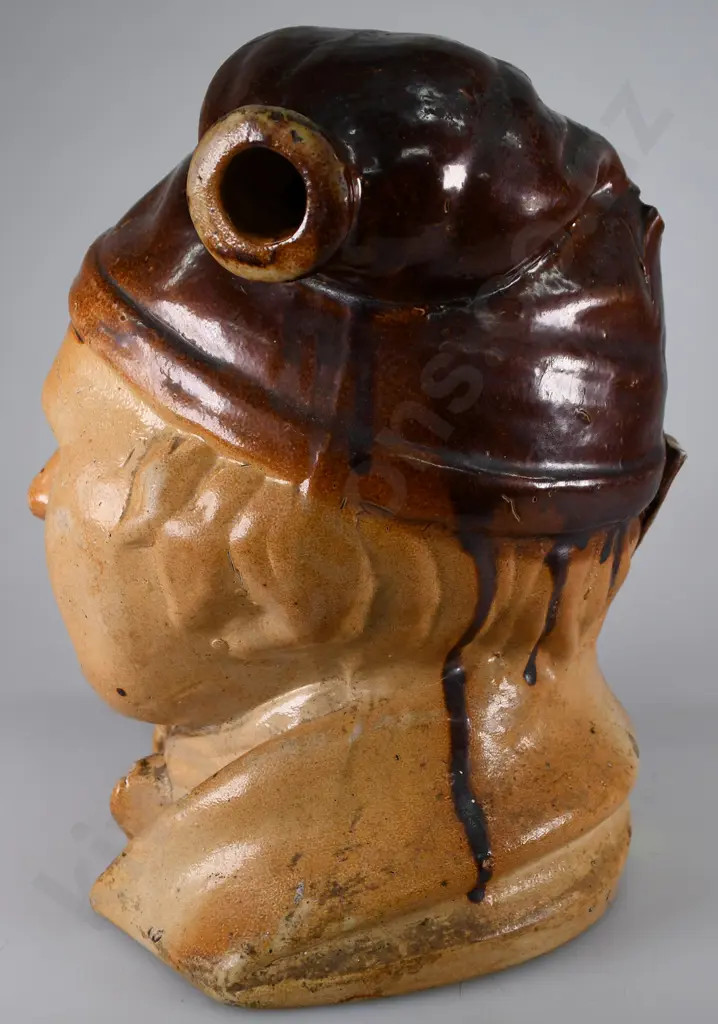 SOUTER JOHNNIE STONEWARE FLASK Image 1++