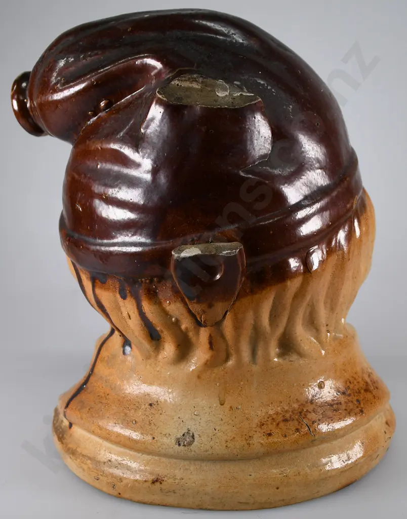 SOUTER JOHNNIE STONEWARE FLASK Image 1++