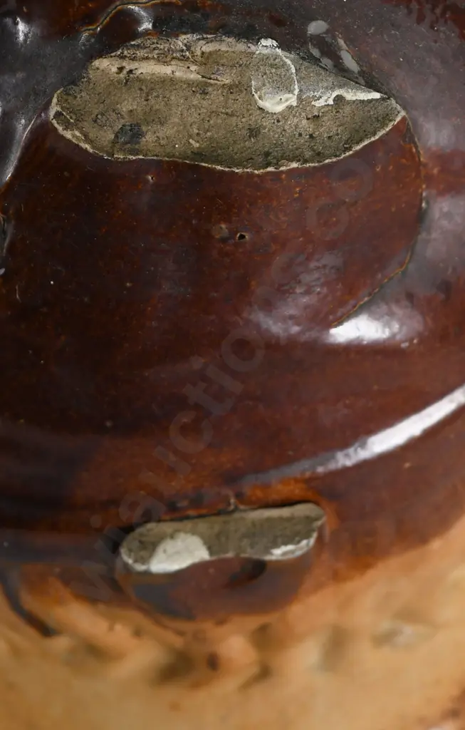 SOUTER JOHNNIE STONEWARE FLASK Image 1++