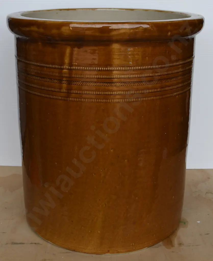 MASSIVE 5 GALLON STOUR WARE STORAGE CROCK Image 1++