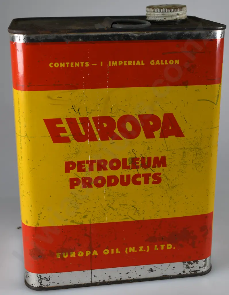 EUROPA PETROLEUM PRODUCT TINS X 2 Image 1++