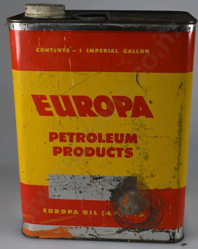 EUROPA PETROLEUM PRODUCT TINS X 2 Image 1++