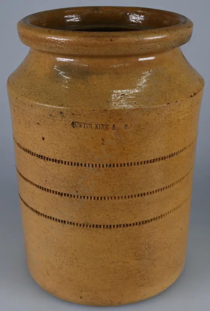 AUSTIN KIRK & CO STORAGE JAR Image 1++