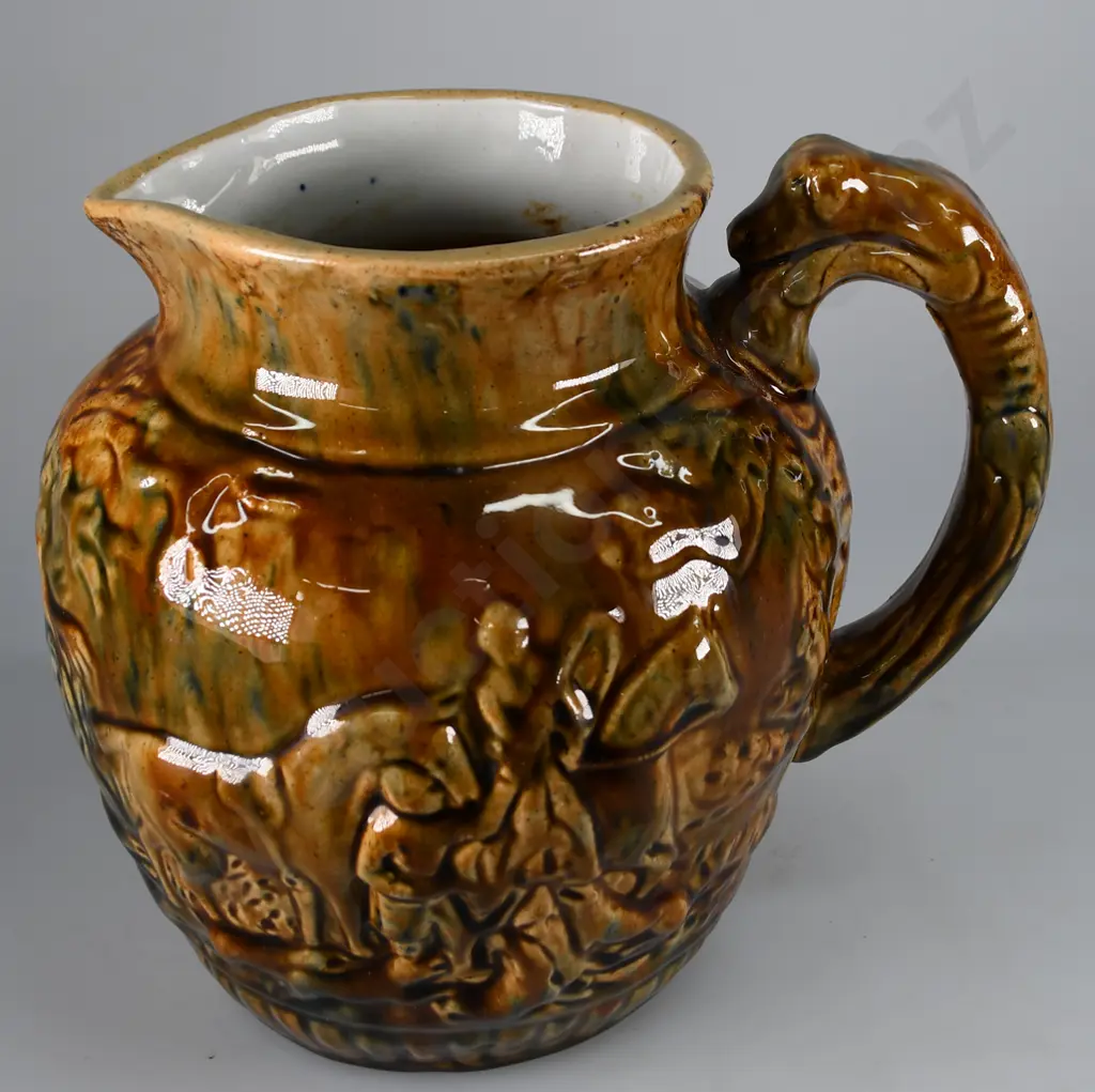 COLONIAL HUNTING JUG, HUTSON? Image 1++
