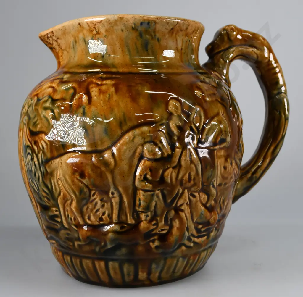 COLONIAL HUNTING JUG, HUTSON? Image 1++