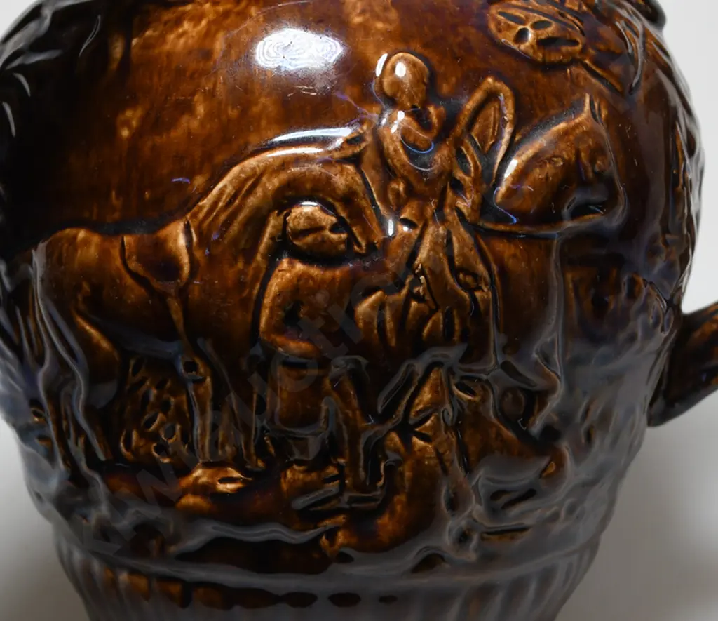COLONIAL HUNTING JUG, HUTSON? Image 1++