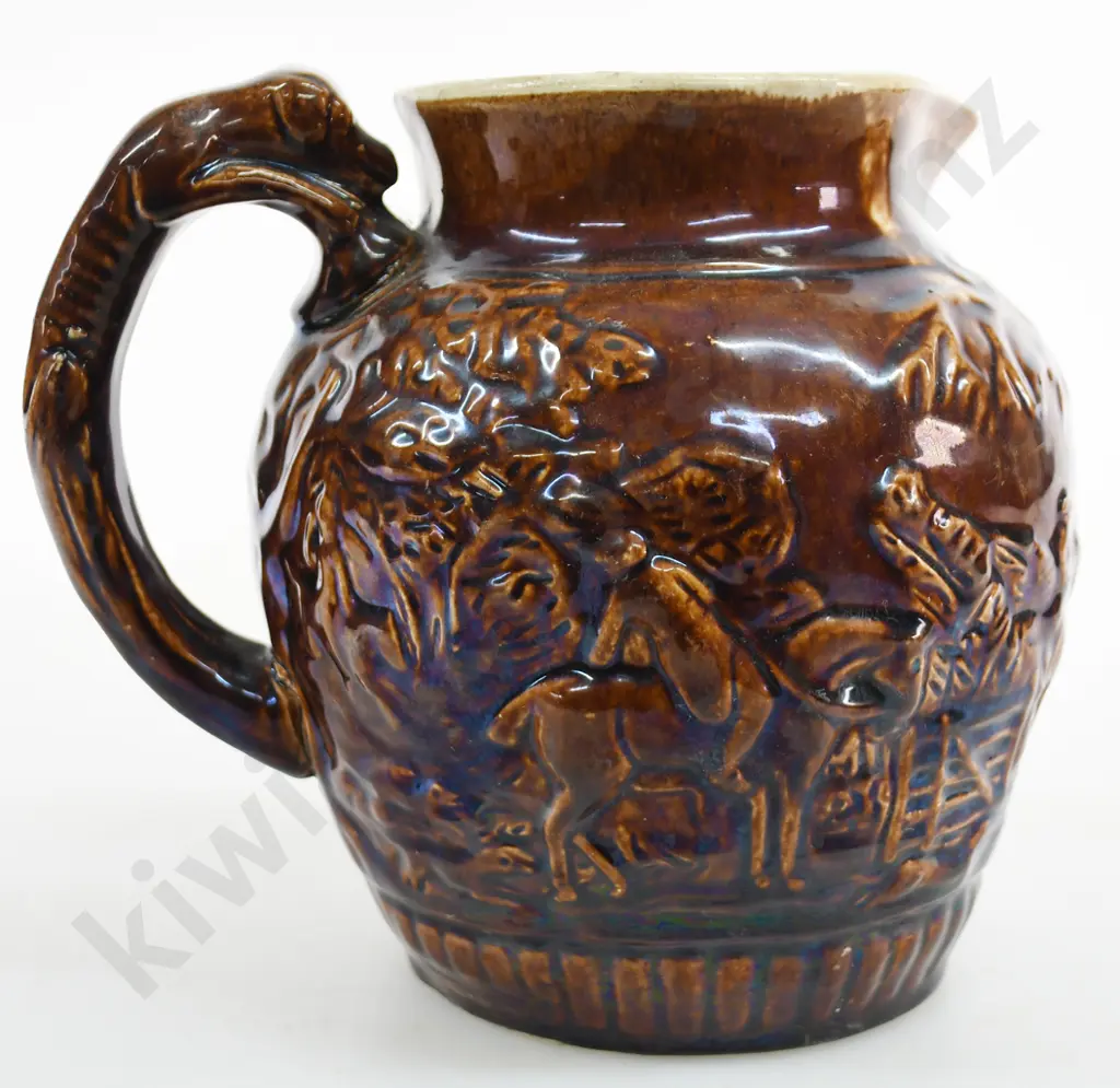 COLONIAL HUNTING JUG, HUTSON? Image 1++