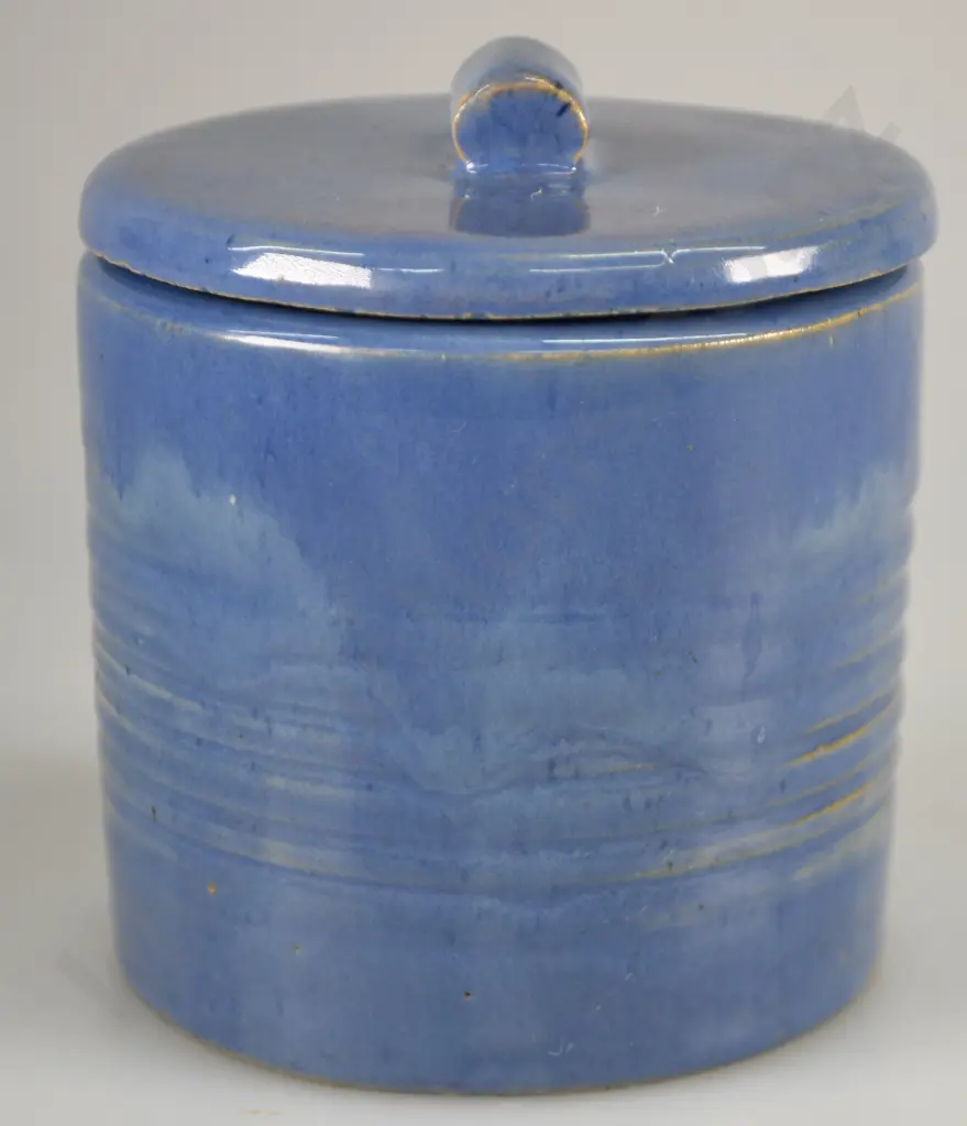 OLIVE JONES POTTERY LIDDED CANNISTER Image 1++