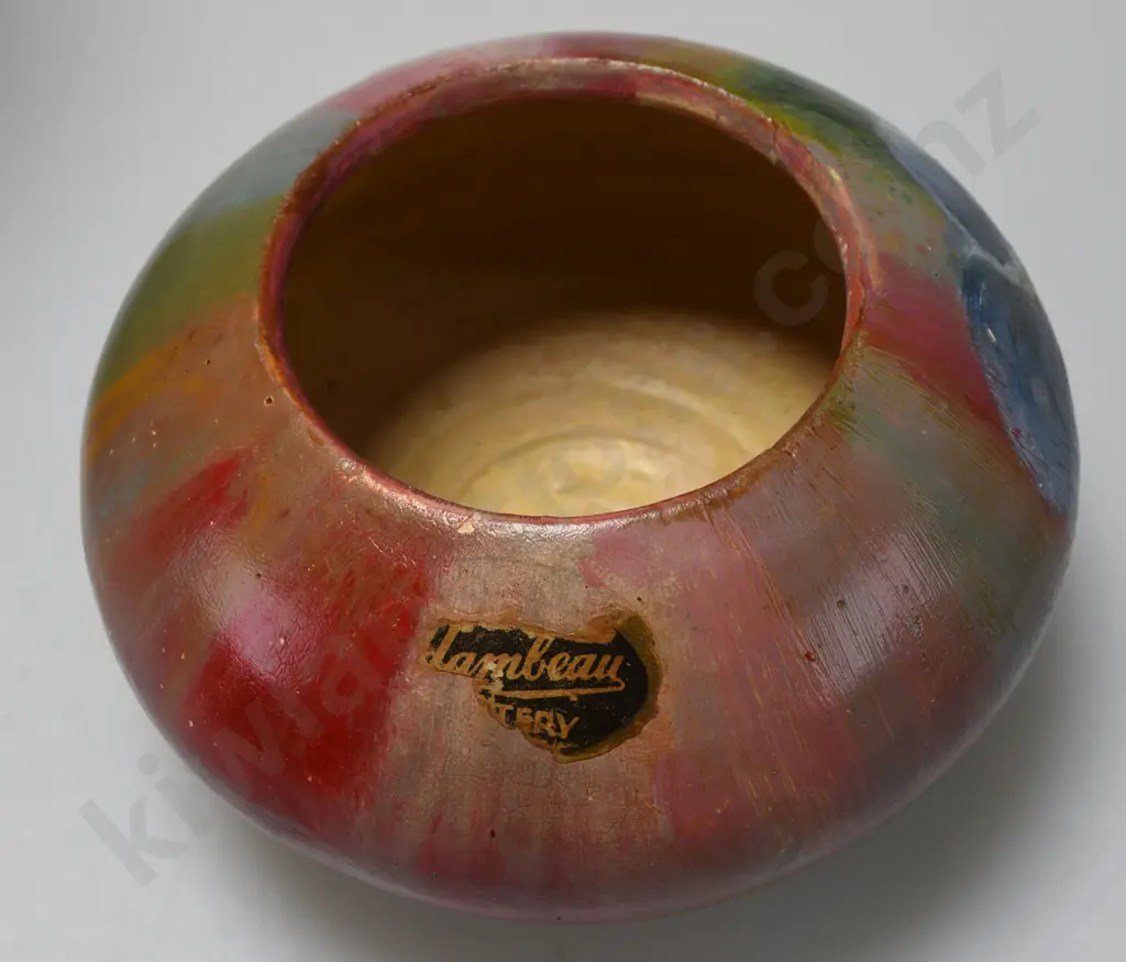 WALLY SILVA HAND DECORATED VASES x 2 Image 1++