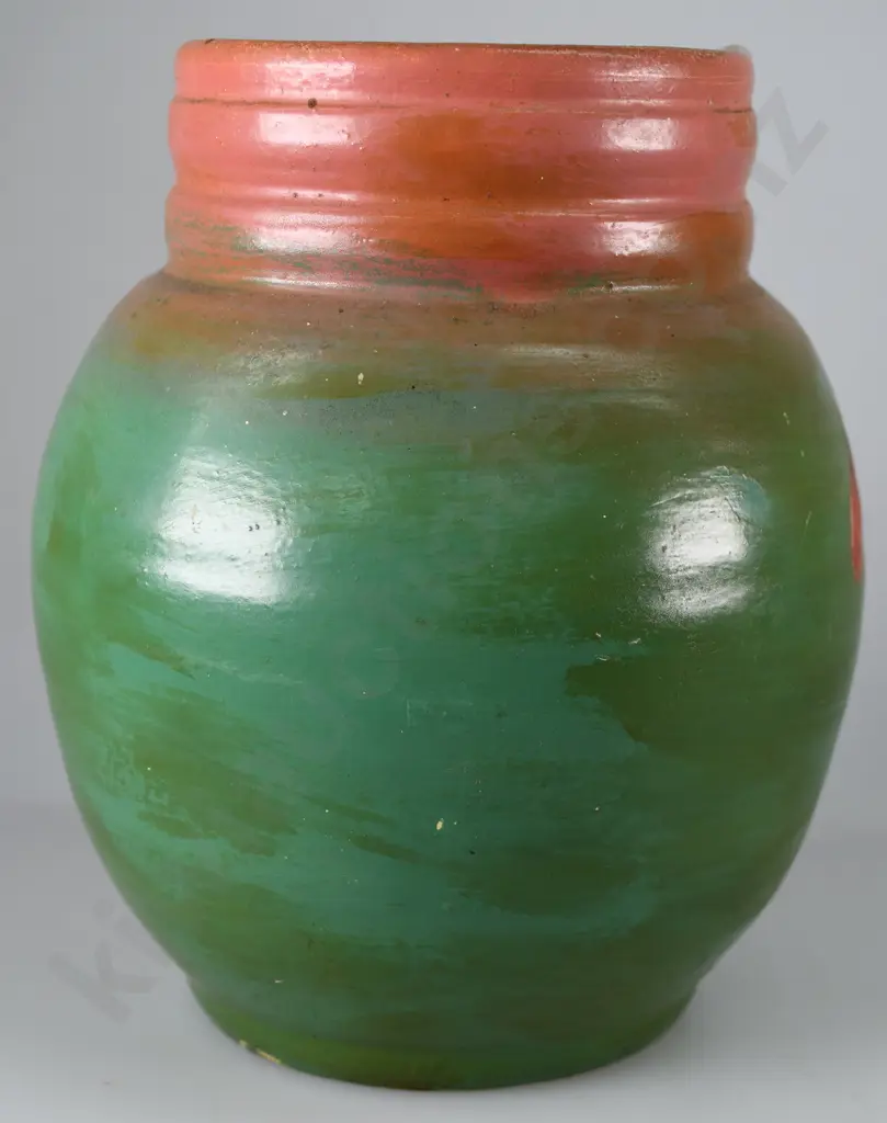 WALLY SILVA HAND DECORATED VASE Image 1++