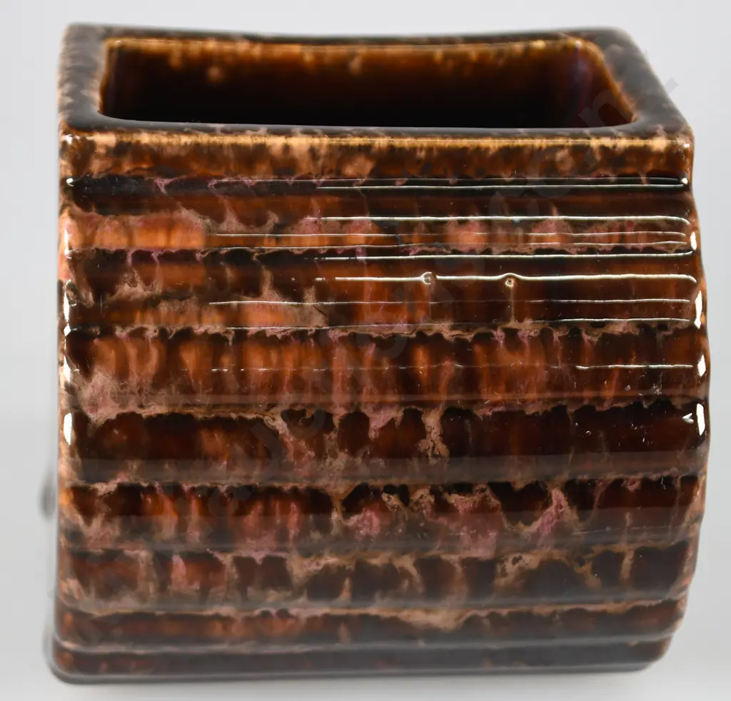CROWN LYNN BARREL TROUGH VASE Image 1++