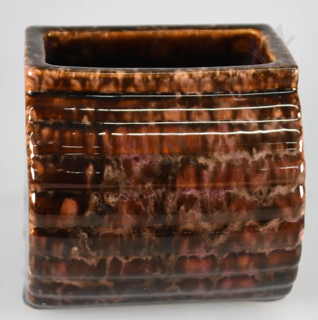 CROWN LYNN BARREL TROUGH VASE Image 1++