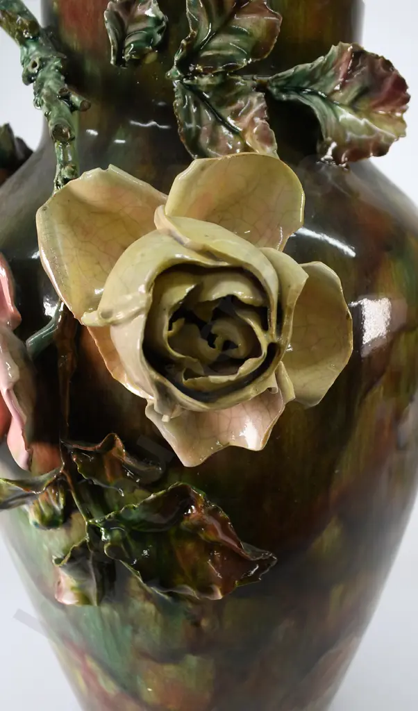 COLONIAL POTTERY FLOOR VASE MILTON ? Image 1++