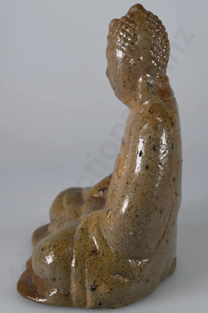 NZ COLONIAL POTTERY BUDDAH Image 1++