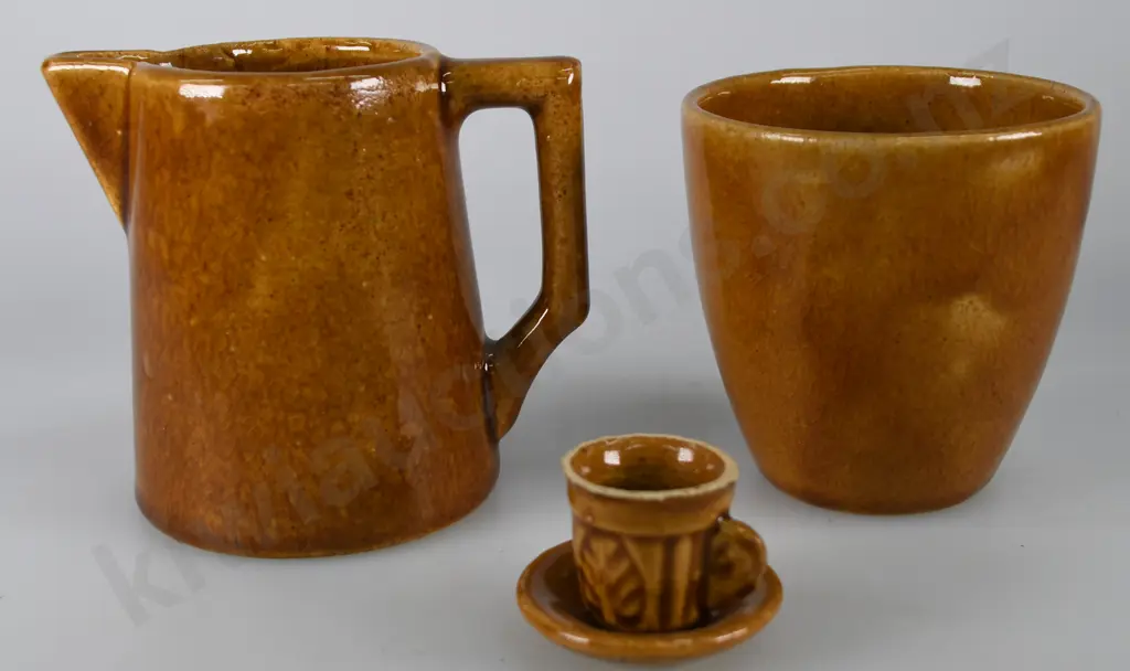 LUKE ADAMS JUG, BEAKER AND MINI CUP AND SAUCER Image 1++