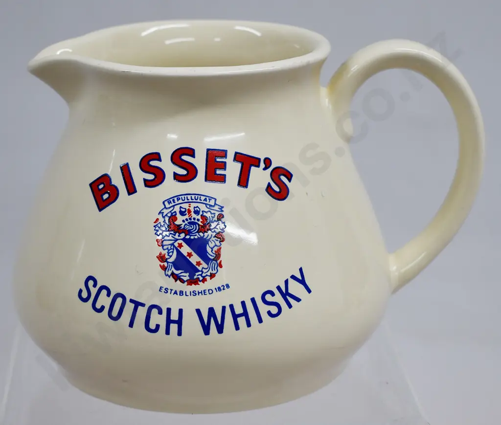BISSET'S SCOTCH WHISKY WATER JUG Image 1++