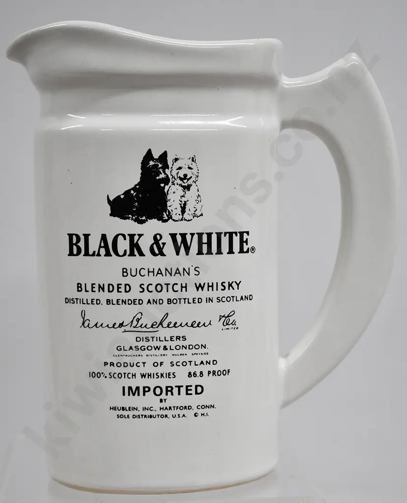 BLACK & WHITE SCOTCH WHISKY JUG Image 1++