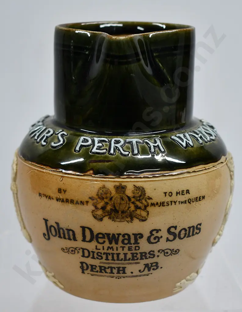 DEWAR'S PERTH WHISKY STONEWARE WHISKY JUG Image 1++