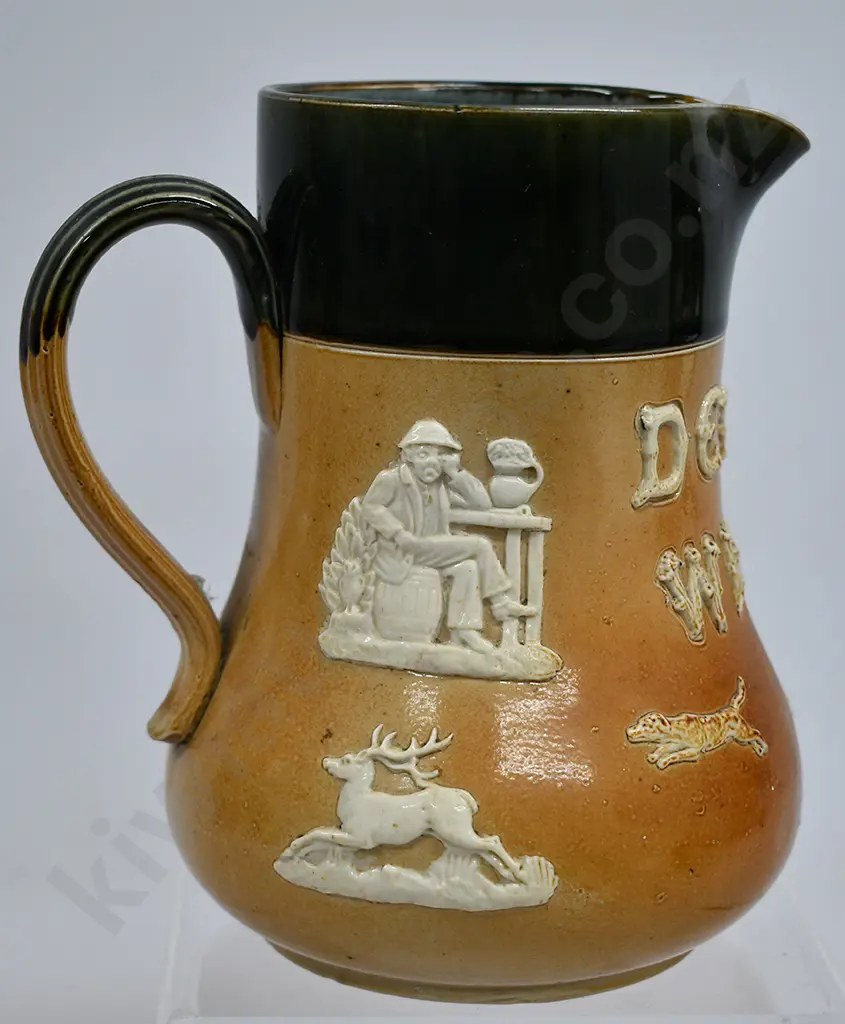 DEWARS STONEWARE WHISKY JUG Image 1++