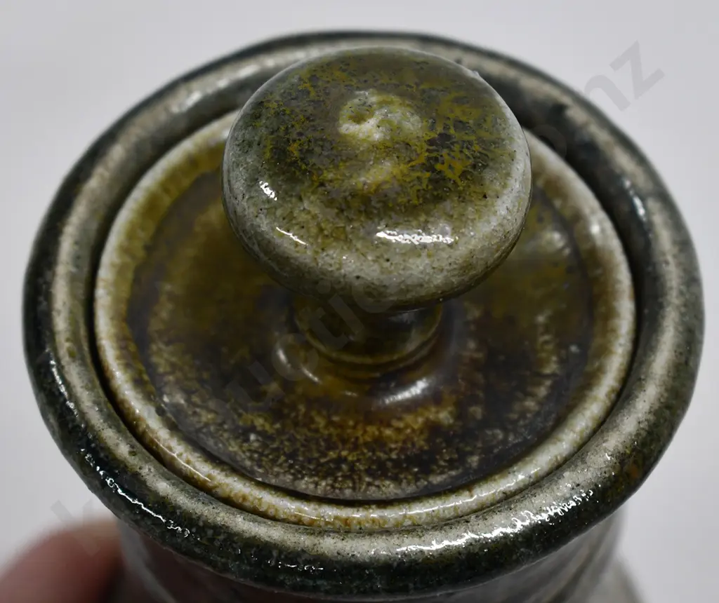JOHN MADDEN LIDDED JAR AND SALT SHAKER Image 1++