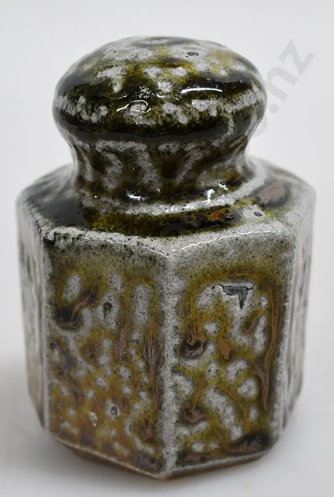 JOHN MADDEN LIDDED JAR AND SALT SHAKER Image 1++
