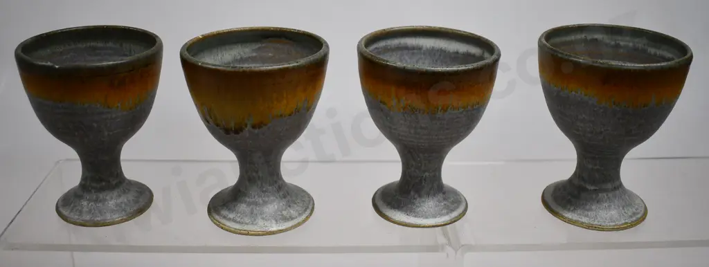 FREDERIKA ERNSTEN DECANTER AND 4 GOBLETS Image 1++