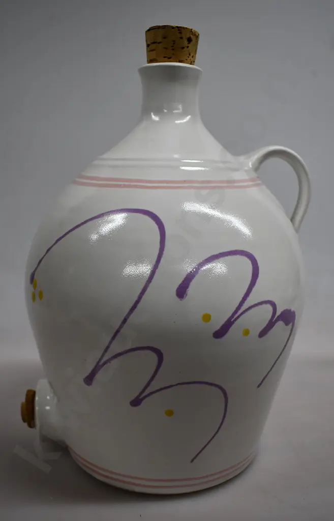VIC EVANS STONEWARE WINE/WATER VESSEL JUG Image 1++