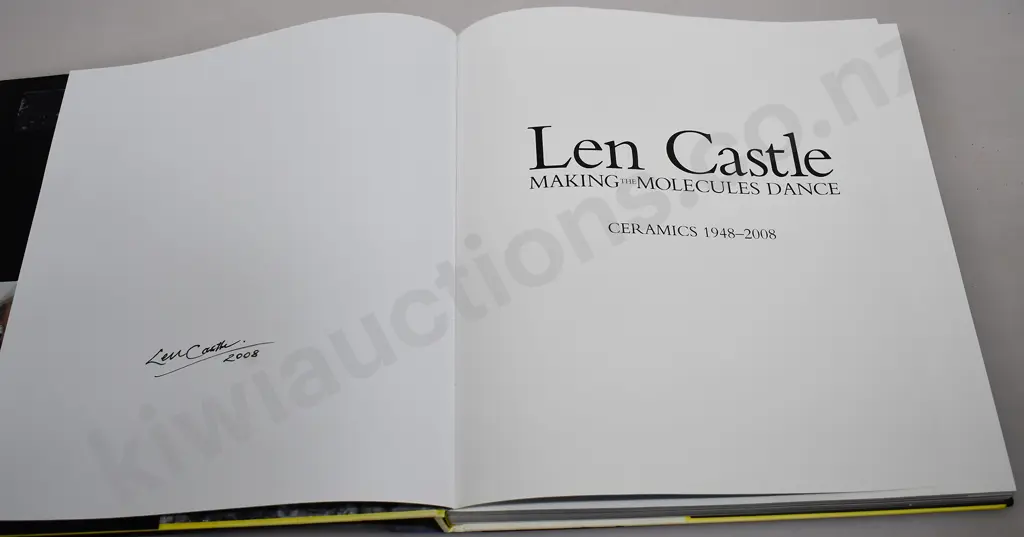 LEN CASTLE MAKING THE MOLECULES DANCE, SIGNED COPY Image 1++