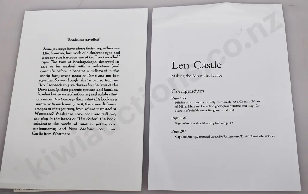 LEN CASTLE MAKING THE MOLECULES DANCE, SIGNED COPY Image 1++