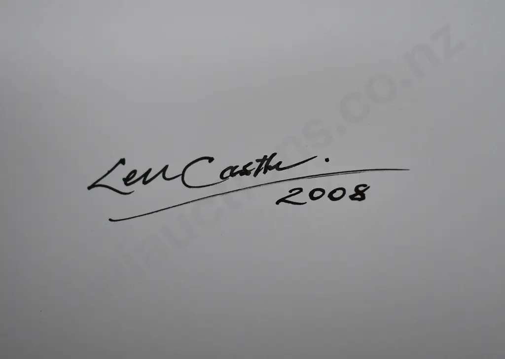 LEN CASTLE MAKING THE MOLECULES DANCE, SIGNED COPY Image 1++