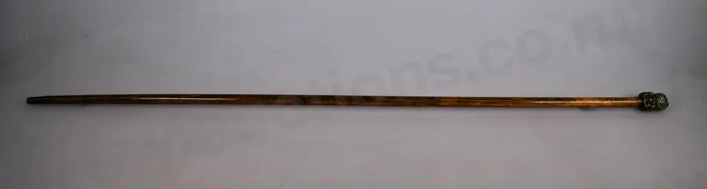 WALKING CANE WITH CERAMIC TIKI DESIGNED HANDLE Image 1++