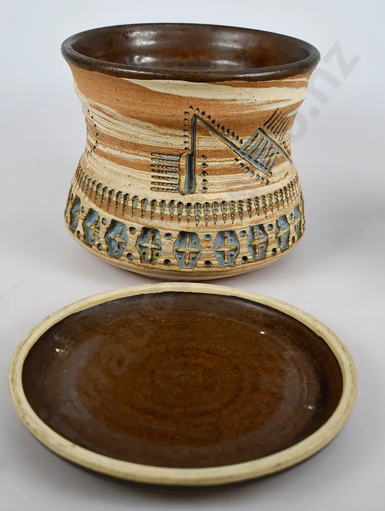 PETER VENDELBOSCH STUDIO POTTERY PLANTER & VASE Image 1++