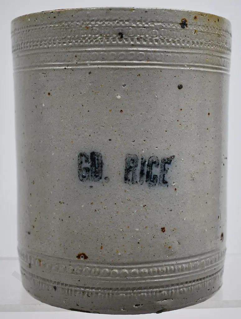 W D LAMBERT POTTERY DUNEDIN STORAGE JAR, RICE Image 1++