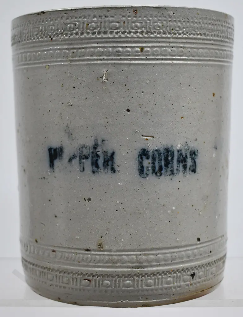 W D LAMBERT POTTERY DUNEDIN STORAGE JAR, PEPPER CORNS Image 1++