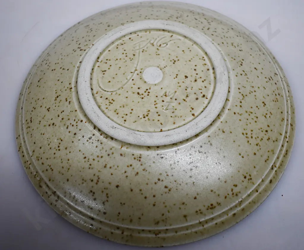 STUDIO POTTERY CHIP AND DIP SERVING PLATTER Image 1++