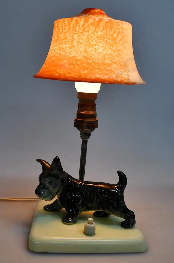 CROWN LYNN SCOTCH TERRIER ELECTRIC LAMP Image 1++