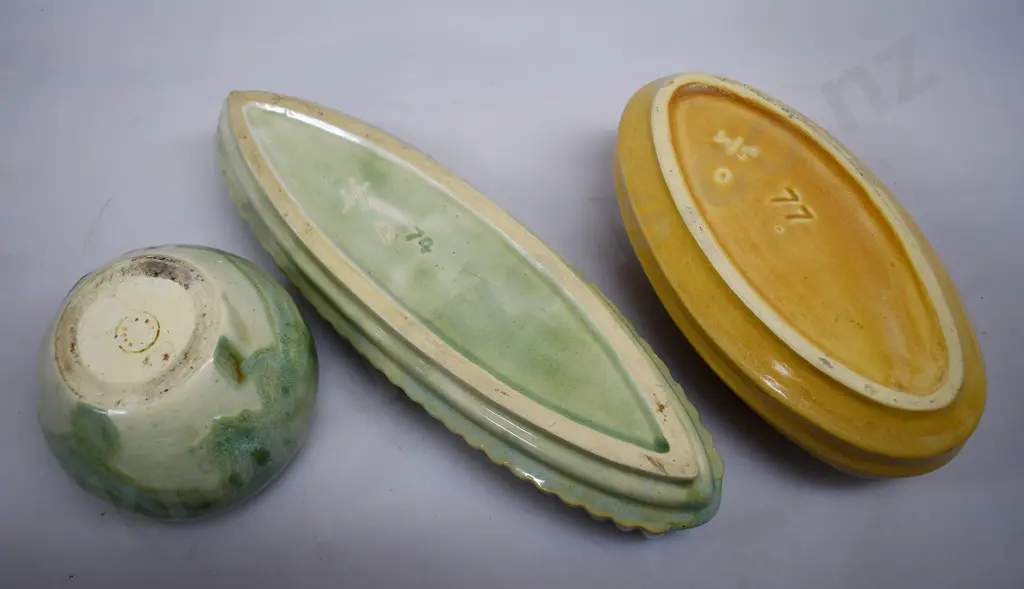 CROWN LYNN VASE NUMBER 22, 74 AND 77 Image 1++