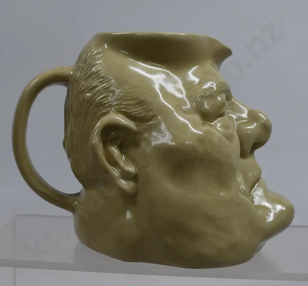 ROB MULDOON CHARACTER JUG, NZ STUDIO POTTERY Image 1++