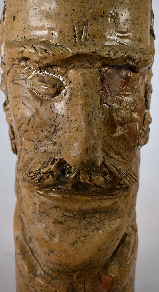 STONEWARE FIGURAL SCULTPURE Image 1++