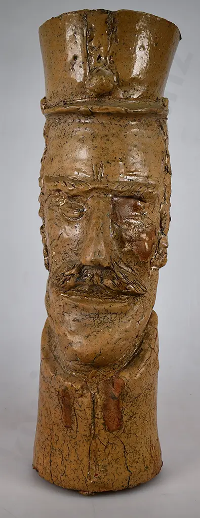 STONEWARE FIGURAL SCULTPURE Image 1++