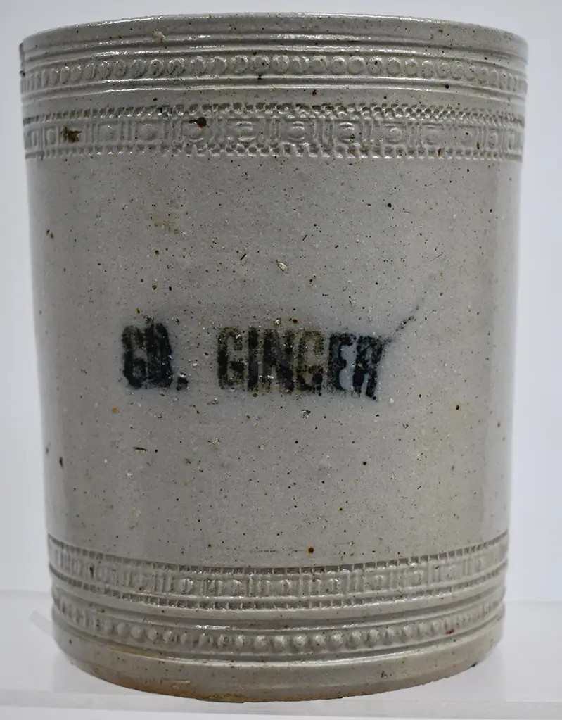 W D LAMBERT POTTERY DUNEDIN STORAGE JAR GINGER Image 1++