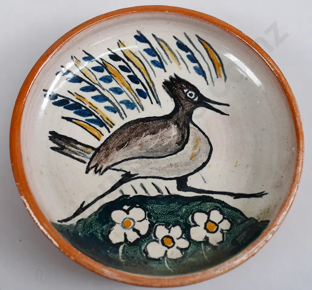 ELIZABETH LISSAMAN POTTERY BIRD WALL HANGING Image 1++