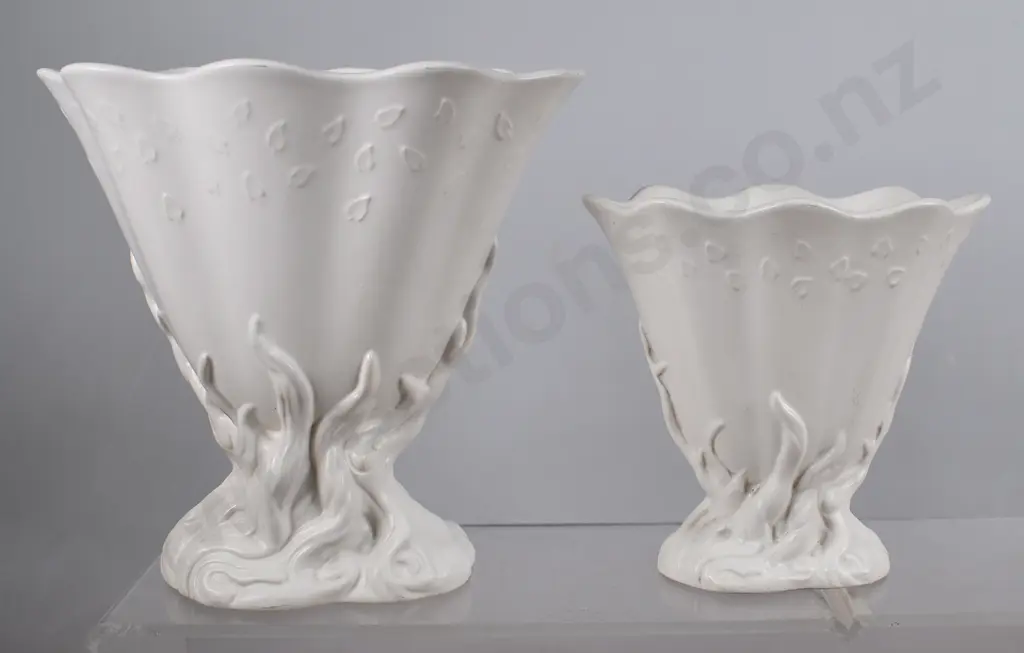 CROWN LYNN GNARLED TREE ROOT VASES Image 1++