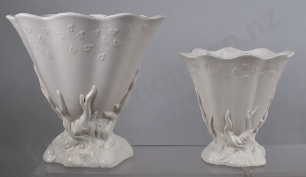 CROWN LYNN GNARLED TREE ROOT VASES Image 1++