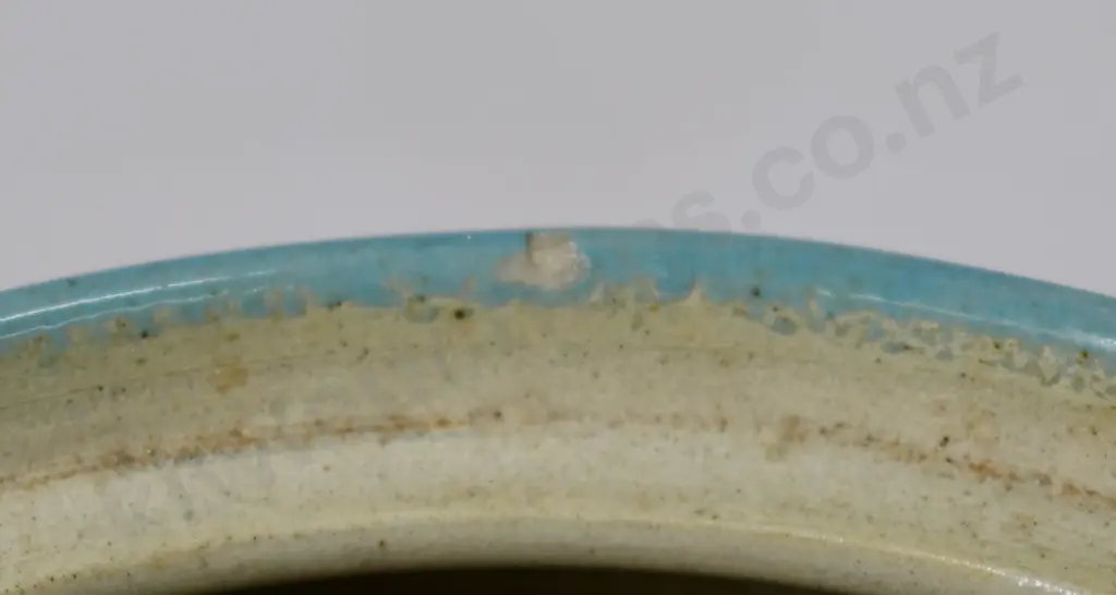 TIMARU POTTERIES BLUE GLAZED STORAGE JAR Image 1++