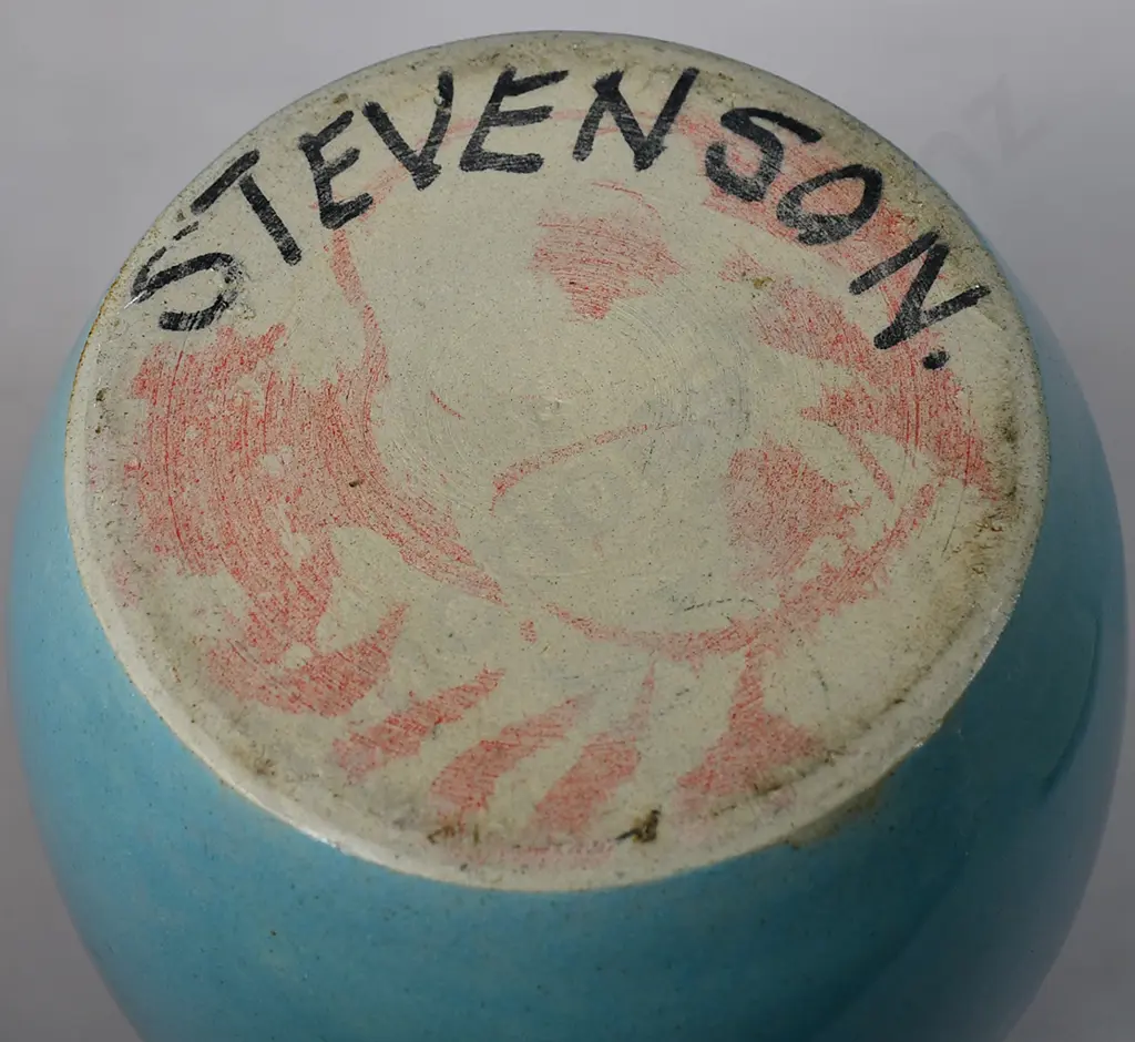 TIMARU POTTERIES BLUE GLAZED STORAGE JAR Image 1++