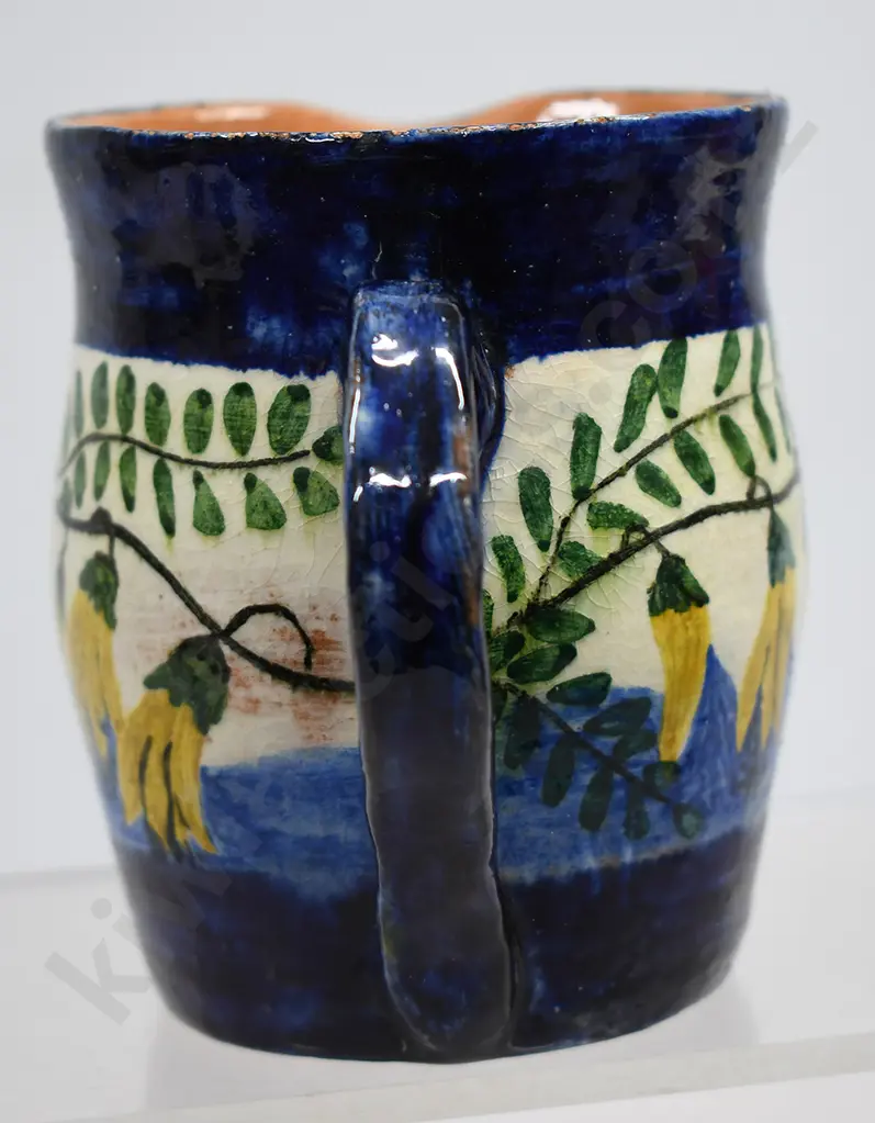 ELIZABETH LISSAMAN POTTERY DECORATED JUG Image 1++