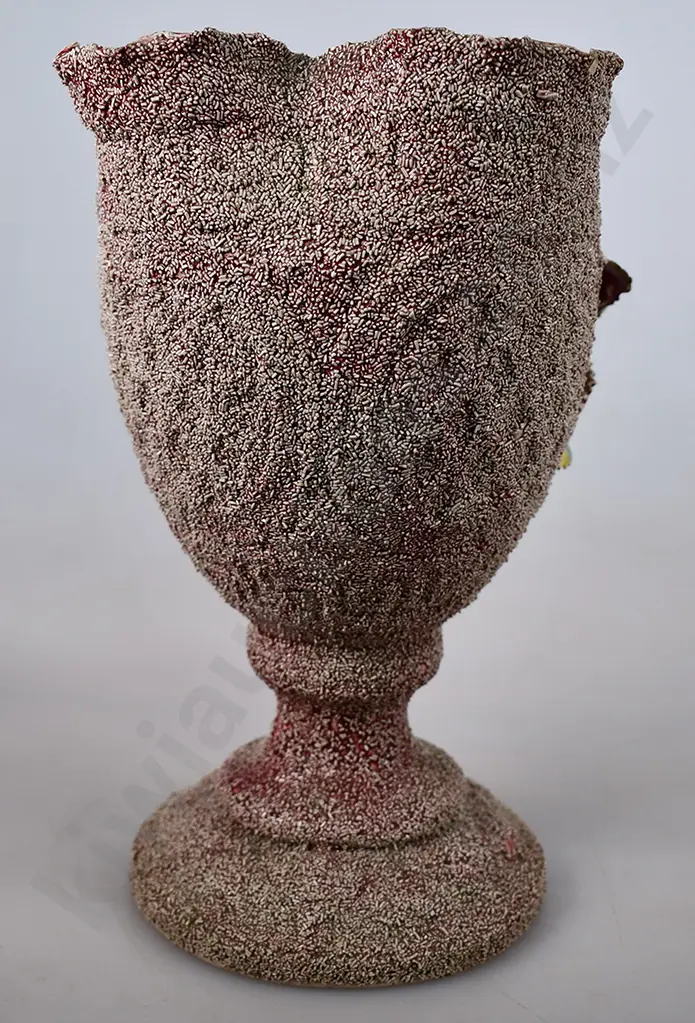 POTTERY HAIL GLAZED VASE MARKED LEAR Image 1++