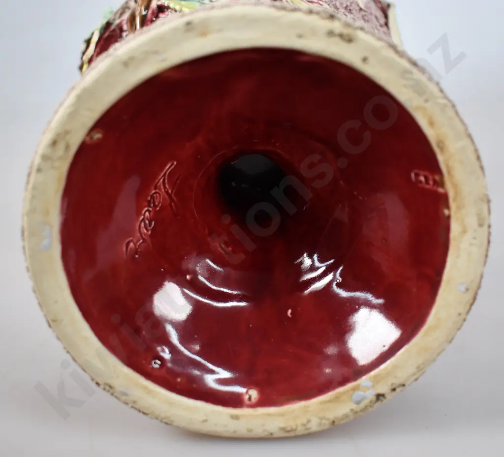 POTTERY HAIL GLAZED VASE MARKED LEAR Image 1++