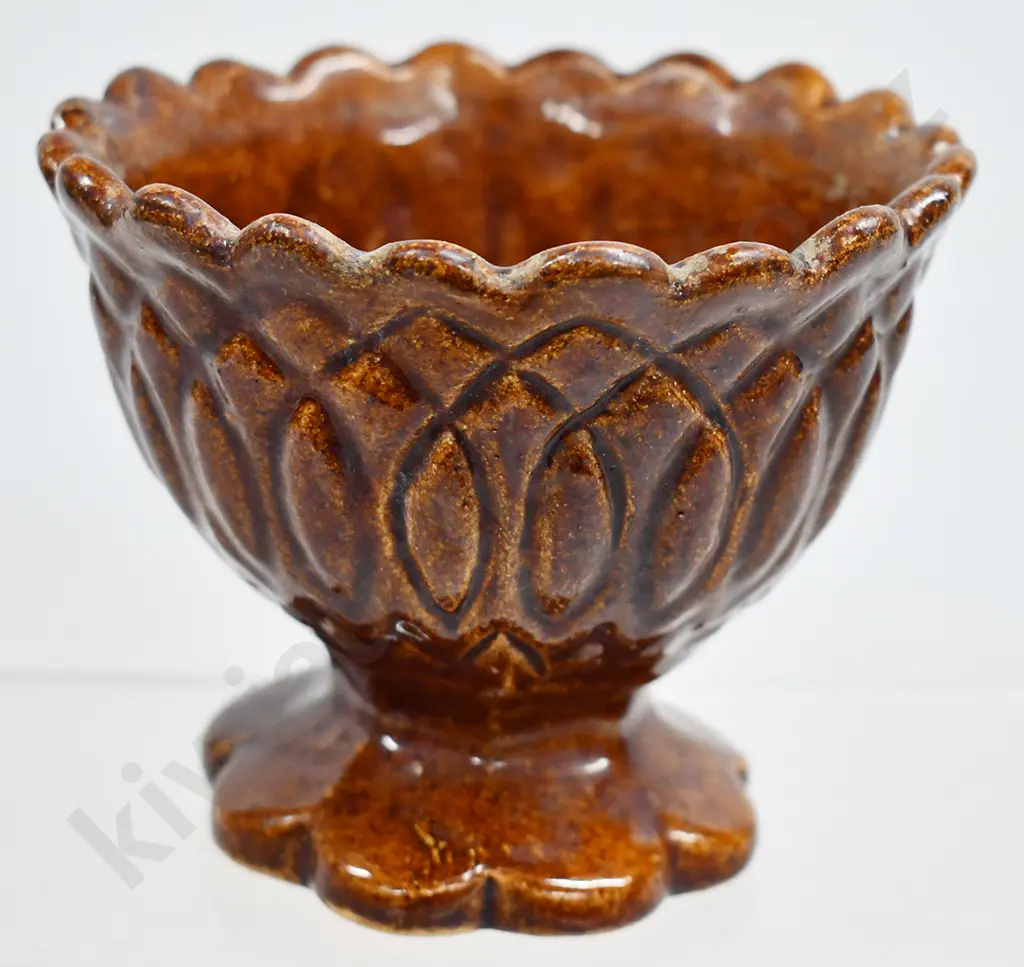 LUKE ADAMS POTTERY FOOTED DISH Image 1++
